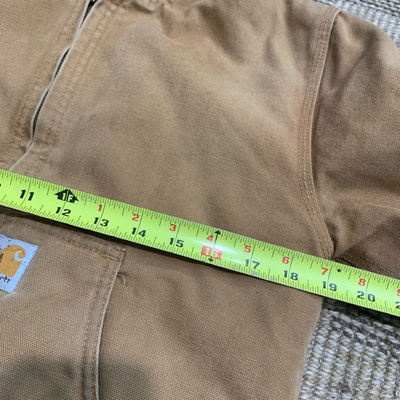 Carhartt Jacket Youth Boys M (10-12) Brown Quilt Lined Duck Canvas Hooded - Picture 8 of 9